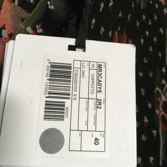 RED VALENTINO Blooming Garden Jacquard Coat - Picture 10 of 11